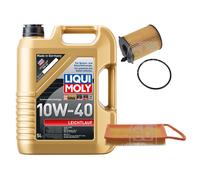 FEBI Controllo Set 5L LIQUI MOLY 10W-40 Leichtlauf Per Mazda 2 DY 1.4 CD