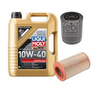 FEBI Controllo Set 5L LIQUI MOLY 10W-40 Leichtlauf Per Peugeot Boxer Kasten