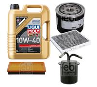 FEBI Controllo Set 5L LIQUI MOLY 10W-40 Leichtlauf Per Subaru Impreza