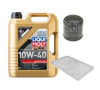 FEBI Controllo Set 5L LIQUI MOLY 10W-40 Leichtlauf Per Suzuki Splash EX 1.2
