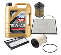 FEBI Controllo Set 5L LIQUI MOLY 10W-40 Leichtlauf Per Suzuki Wagon R+ MM