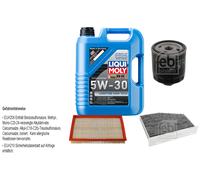 FEBI Controllo set 5L LIQUI MOLY 5W-30 Alto Da Molto Tempo Tech per VW Golf V 1