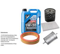 Febi Controllo Set 5L Liqui Moly 5W-30 da Molto Tempo Alto di Tech per VW Golf