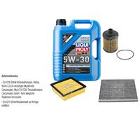 Febi Controllo Set 5L Liqui Moly 5W-30 da Molto Tempo Alto Tech per Opel Corsa