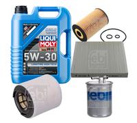 Febi Controllo Set 5L Liqui Moly 5W-30 da Molto Tempo High-Tech per Audi A1 8X1