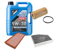Febi Controllo Set 5L Liqui Moly 5W-30 da Molto Tempo High-Tech per Audi DD