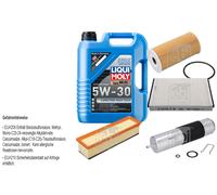 FEBI Controllo set 5L LIQUI MOLY 5W-30 Longtime Alta tecnologia per Mercedes C