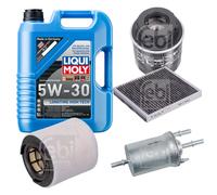 FEBI Controllo Set 5L LIQUI MOLY 5W-30 Longtime High Tech Per Audi A1 8X1
