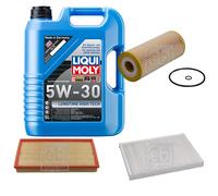 FEBI Controllo Set 5L LIQUI MOLY 5W-30 Longtime High Tech Per Audi A3 8L1