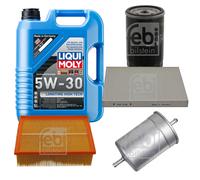 FEBI Controllo Set 5L LIQUI MOLY 5W-30 Longtime High Tech Per Audi A4 8D2