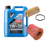FEBI Controllo Set 5L LIQUI MOLY 5W-30 Longtime High Tech Per Audi A6 4F2
