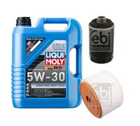 FEBI Controllo Set 5L LIQUI MOLY 5W-30 Longtime High Tech Per Audi A6 Avant