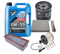 FEBI Controllo Set 5L LIQUI MOLY 5W-30 Longtime High Tech Per Dacia Duster