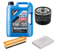 FEBI Controllo Set 5L LIQUI MOLY 5W-30 Longtime High Tech Per Dacia Logan