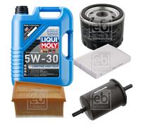 FEBI Controllo Set 5L LIQUI MOLY 5W-30 Longtime High Tech Per Dacia Sandero