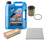 FEBI Controllo Set 5L LIQUI MOLY 5W-30 Longtime High Tech Per Fiat Punto Evo