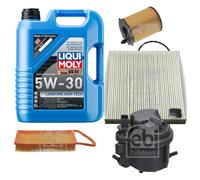 FEBI Controllo Set 5L LIQUI MOLY 5W-30 Longtime High Tech Per Mazda 2 DY 1.4