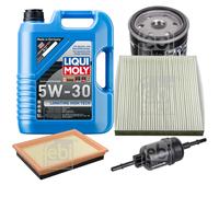 FEBI Controllo Set 5L LIQUI MOLY 5W-30 Longtime High Tech Per Mazda 2 DY 1.4