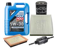 FEBI Controllo Set 5L LIQUI MOLY 5W-30 Longtime High Tech Per Mazda 2 DY 1.6
