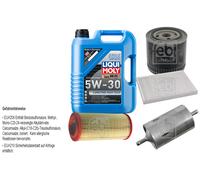 FEBI Controllo Set 5L LIQUI MOLY 5W-30 Longtime High Tech Per VW Polo 6N1