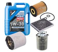FEBI Controllo Set 5L LIQUI MOLY 5W-30 Longtime High Tech Per VW Polo 6R