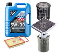 FEBI Controllo Set 5L LIQUI MOLY 5W-30 Longtime High Tech Per VW Polo 6R 6C