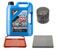 FEBI Controllo Set 5L LIQUI MOLY 5W-30 Longtime High Tech Per VW UP 121