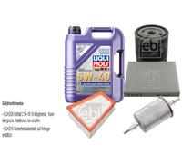 Febi Controllo Set 5L Liqui Moly 5W-40 Bassa Visciosità High-Tech per Polo VW