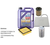 FEBI Controllo set 5L LIQUI MOLY 5W-40 Leichtlauf High-Tech per
