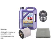FEBI Controllo Set 5L LIQUI MOLY 5W-40 Leichtlauf High Tech Per Audi A1 8X1