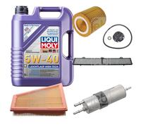 FEBI Controllo Set 5L LIQUI MOLY 5W-40 Leichtlauf High Tech Per BMW X1 E84