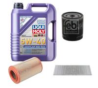 FEBI Controllo Set 5L LIQUI MOLY 5W-40 Leichtlauf High Tech Per Citroën