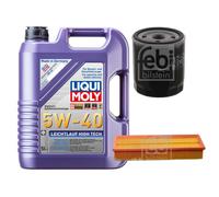 FEBI Controllo set 5L LIQUI MOLY 5W-40 Leichtlauf High-Tech per Citroën