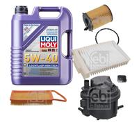 FEBI Controllo Set 5L LIQUI MOLY 5W-40 Leichtlauf High Tech Per Citroën C1