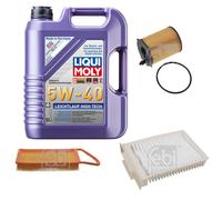FEBI Controllo Set 5L LIQUI MOLY 5W-40 Leichtlauf High Tech Per Citroën C1