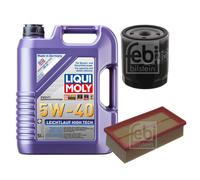 FEBI Controllo Set 5L LIQUI MOLY 5W-40 Leichtlauf High Tech Per Citroën C3