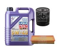 FEBI Controllo Set 5L LIQUI MOLY 5W-40 Leichtlauf High Tech Per Citroën C5