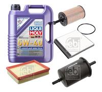 FEBI Controllo Set 5L LIQUI MOLY 5W-40 Leichtlauf High Tech Per Citroën Xsara