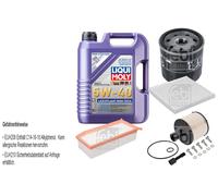 FEBI Controllo Set 5L LIQUI MOLY 5W-40 Leichtlauf High Tech Per Dacia Lodgy