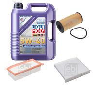 FEBI Controllo Set 5L LIQUI MOLY 5W-40 Leichtlauf High Tech Per Dacia Sandero