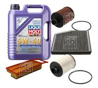 FEBI Controllo Set 5L LIQUI MOLY 5W-40 Leichtlauf High Tech Per Lancia