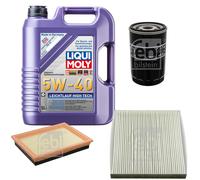 FEBI Controllo Set 5L LIQUI MOLY 5W-40 Leichtlauf High Tech Per Mazda 2 DY