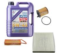 FEBI Controllo Set 5L LIQUI MOLY 5W-40 Leichtlauf High Tech Per Mazda 2 DY