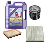 FEBI Controllo Set 5L LIQUI MOLY 5W-40 Leichtlauf High Tech Per Mazda 2 DY