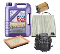 FEBI Controllo Set 5L LIQUI MOLY 5W-40 Leichtlauf High Tech Per Mazda 2 DY