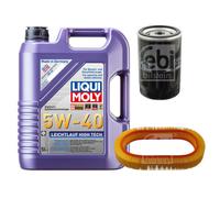 FEBI Controllo Set 5L LIQUI MOLY 5W-40 Leichtlauf High Tech Per Mercedes