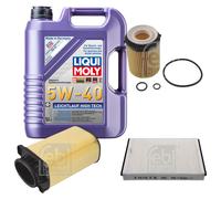 FEBI Controllo Set 5L LIQUI MOLY 5W-40 Leichtlauf High Tech Per Mercedes C