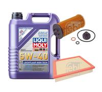 FEBI Controllo Set 5L LIQUI MOLY 5W-40 Leichtlauf High Tech Per MINI Mini