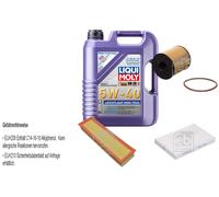 FEBI Controllo Set 5L LIQUI MOLY 5W-40 Leichtlauf High Tech Per Peugeot 307
