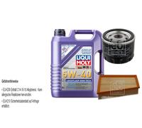 FEBI Controllo set 5L LIQUI MOLY 5W-40 Leichtlauf High-Tech per Renault